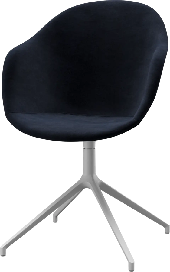Silla de dirección Polanco con respaldo de malla y base de aluminio